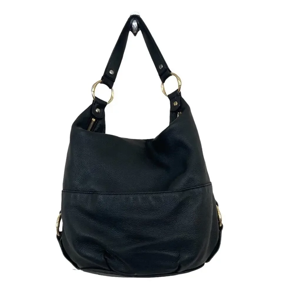 Michael Kors Black Leather Shoulder Bag